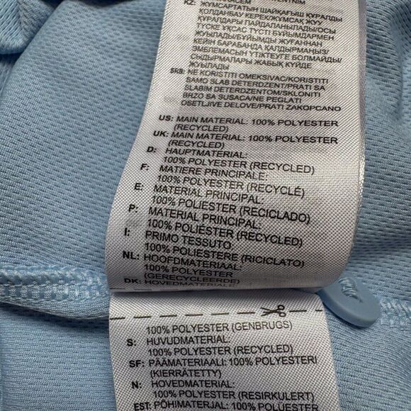 Adidas Golf Polo Shirt Mens XL Blue Gray Areoready Golfer Office Casual Athletic - Picture 11 of 14